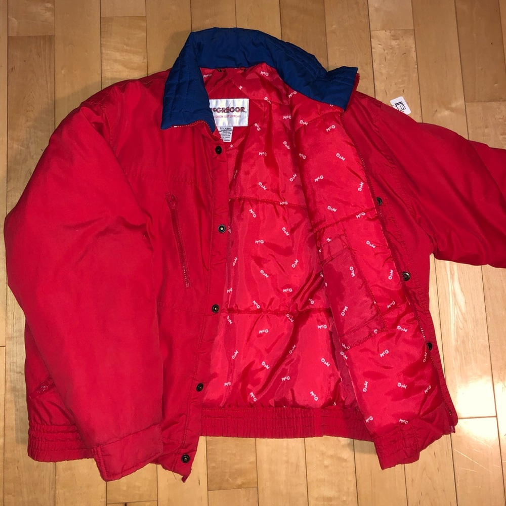 McGregor Fashion Outerwear Puffy Red Coat